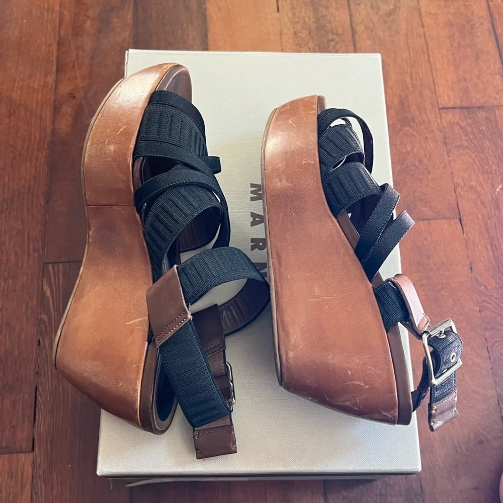 Marni black strappy